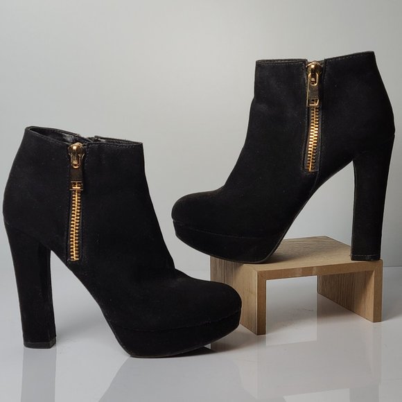 Aldo Suede leather black ankle boots 6.5 - Picture 2 of 5